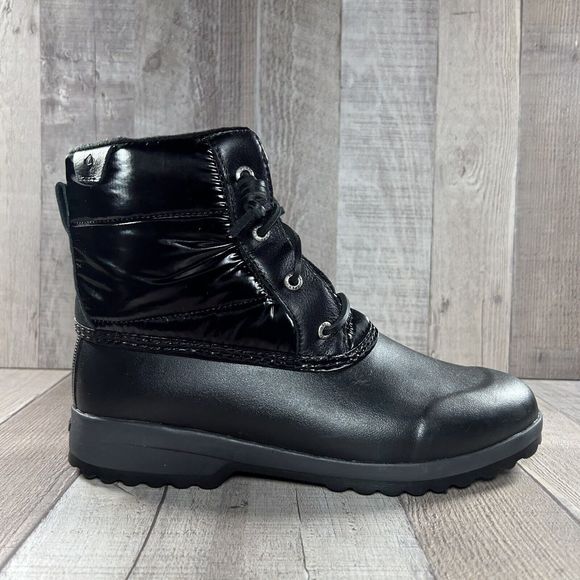 Sperry Women's Maritime Repel Snow Boots Thinsulate Waterproof Black Size 9 - Picture 9 of 16